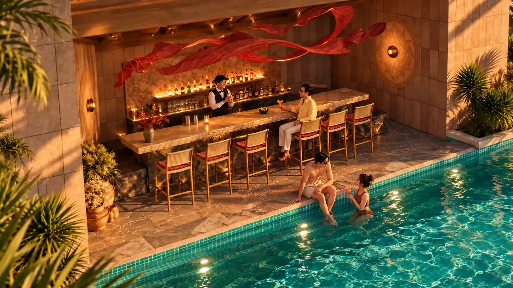 Pool bar cuối tuần