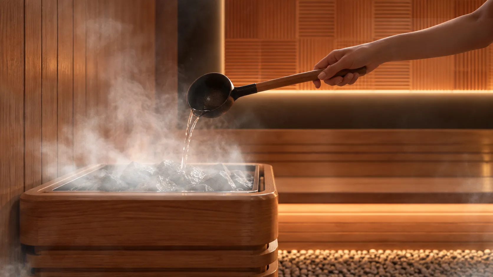 Sauna đá nóng