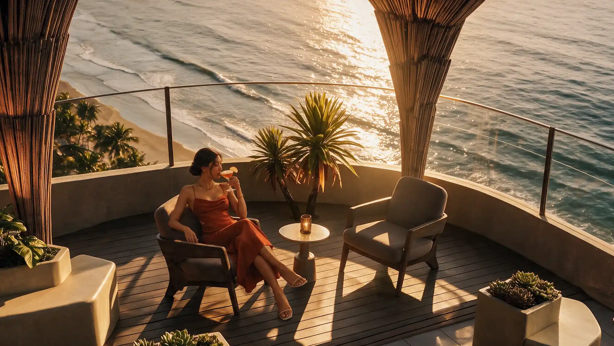 Sky lounge hướng biển